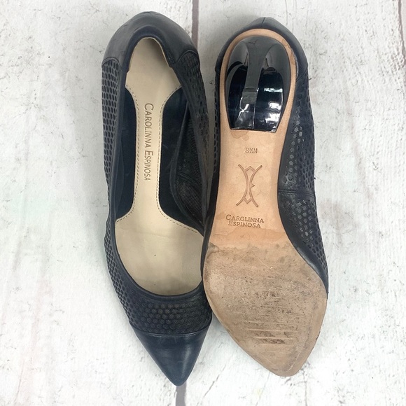 CAROLINNA ESPINOSA black Pumps 3 1/2” heels S-81/2 - Picture 3 of 6